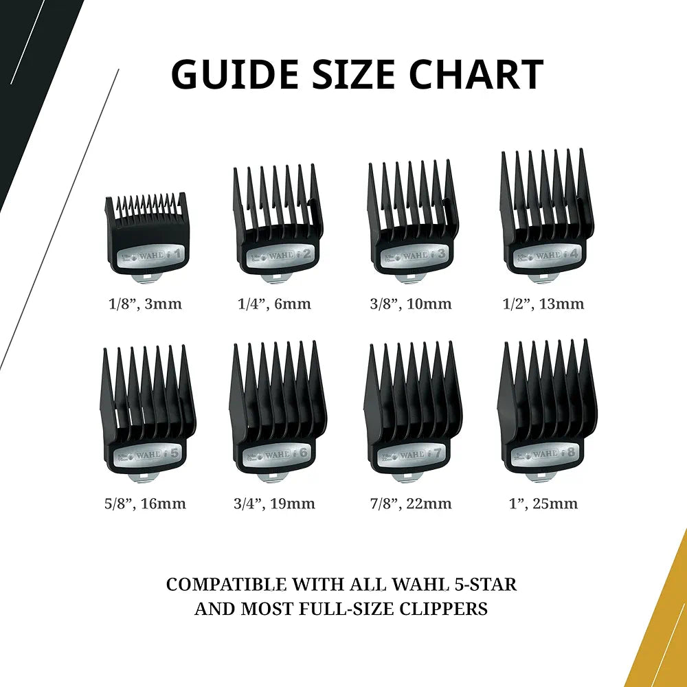 WAHL PREMIUM GUARD SET- 8 PACK SET - D' Mayra Beauty Supply 