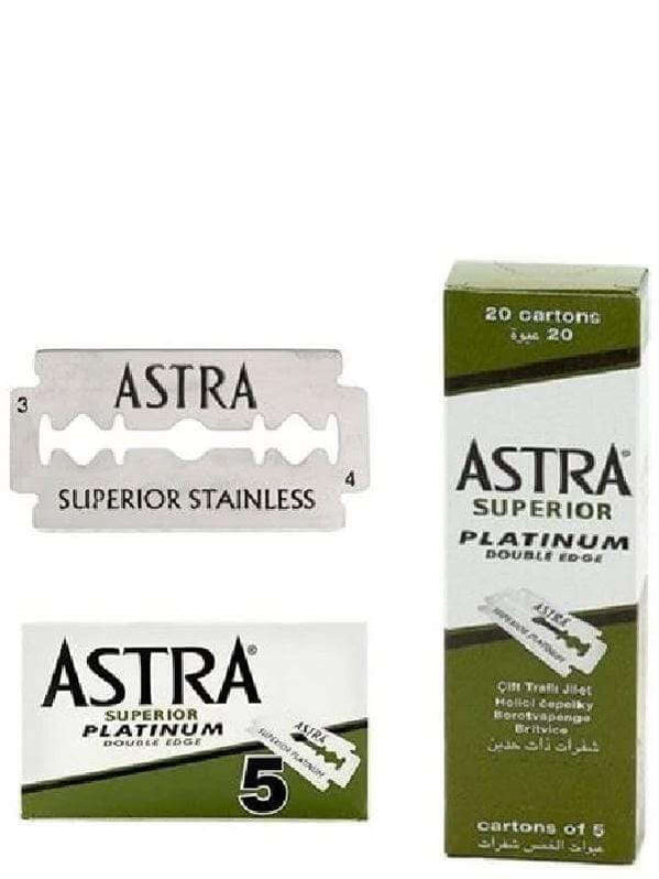 Astra Double Edge Razor Blades (Green) (100 Blades)