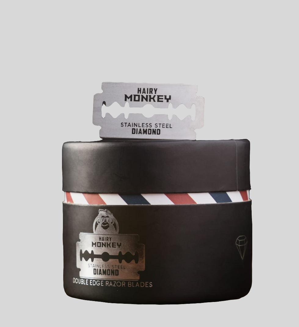 HAIRY MONKEY DIAMOND RAZOR BLADES 100ct - D' Mayra Beauty Supply 